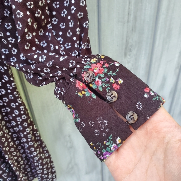 Free People Floral Balloon Sleeve Wonderland Dress - Picture 11 of 16